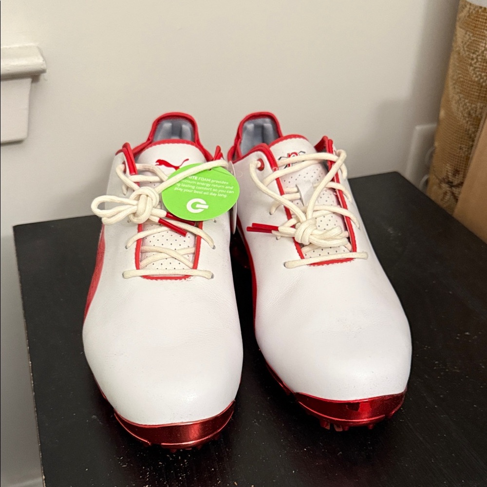 G/FORE White and Red Men's Athletic Shoes